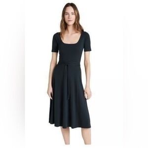 Vince Midi Knit Black Dress
